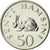 Coin, Tanzania, 50 Senti, 1990, British Royal Mint, MS(63), Nickel Clad Steel