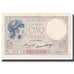 France, 5 Francs, Violet, 1933, 1933-06-15, EF(40-45), Fayette:3.16, KM:72e