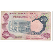 Banknote, Nigeria, 10 Naira, KM:17a, F(12-15)