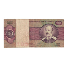 Banknot, Brazylia, 100 Cruzeiros, KM:195Aa, VF(20-25)