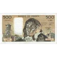 France, 500 Francs, Pascal, 1992, L.362, TTB, Fayette:71.49, KM:156i
