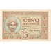 Madagascar, 5 Francs, Undated (1937), KM:35, FDS