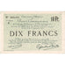 Francia, Douai - Carvin, 10 Francs, 1916, Premier numéro, SPL, Pirot:59-743