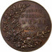 France, Médaille, Société d'Escrime à l'Epée de Paris, 1898, Bronze, SUP