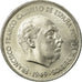 Coin, Spain, Caudillo and regent, 5 Pesetas, 1950, MS(63), Nickel, KM:778