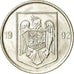 Monnaie, Roumanie, 5 Lei, 1992, TTB, Nickel plated steel, KM:114