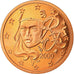 France, 2 Euro Cent, 2000, BE, FDC, Copper Plated Steel, KM:1283