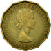 Coin, Great Britain, Elizabeth II, 3 Pence, 1953, EF(40-45), Nickel-brass