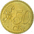 France, 50 Euro Cent, 1999, MS(63), Brass, KM:1287