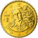 Italy, 10 Euro Cent, 2002, AU(55-58), Brass, KM:213