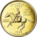 Moneda, Estados Unidos, Delaware, Quarter, 1999, U.S. Mint, Denver, gold-plated