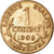 Moneda, Francia, Dupuis, Centime, 1908, Paris, BC+, Bronce, KM:840, Gadoury:90