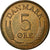 Coin, Denmark, Frederik IX, 5 Öre, 1969, AU(55-58), Bronze, KM:848.1