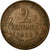 Munten, Frankrijk, Dupuis, 2 Centimes, 1911, ZF, Bronze, KM:841, Gadoury:107