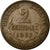 Moneda, Francia, Dupuis, 2 Centimes, 1911, MBC, Bronce, KM:841, Gadoury:107