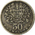 Moneta, Portugal, 50 Centavos, 1928, VF(20-25), Miedź-Nikiel, KM:577