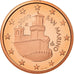 San Marino, 5 Euro Cent, 2009, BE, FDC, Copper Plated Steel, KM:442