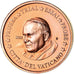 Vatikan, Euro Cent, 2005, unofficial private coin, UNZ, Copper Plated Steel