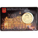 VATICAN CITY, 50 Euro Cent, 2010, Coin card, MS(65-70), Brass