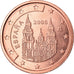 Spain, 2 Euro Cent, 2006, AU(50-53), Copper Plated Steel, KM:1041