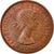 Coin, Great Britain, Elizabeth II, 1/2 Penny, 1967, AU(50-53), Bronze, KM:896