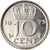 Munten, Nederland, Juliana, 10 Cents, 1973, ZF+, Nickel, KM:182