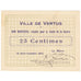 France, Vertus, 1 Franc, 1915, Bon Municipal., SUP, Pirot:51-52