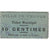 Francia, Vertus, 10 Centimes, Ticket Municipal, EBC, Pirot:51-59