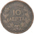 Moneta, Grecia, George I, 10 Lepta, 1878, MB, Rame, KM:55