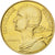 Moneta, Francja, Marianne, 20 Centimes, 1997, MS(63), Aluminium-Brąz, KM:930