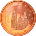 Hiszpania, 2 Euro Cent, 2003, Madrid, MS(63), Miedź platerowana stalą, KM:1041