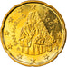 San Marino, 20 Euro Cent, 2003, Rome, MS(63), Brass, KM:444