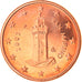 San Marino, Euro Cent, 2003, Rome, MS(65-70), Miedź platerowana stalą, KM:440