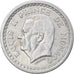 Moneda, Mónaco, Louis II, 2 Francs, 1945, MBC, Aluminio, KM:121