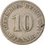 Moneda, ALEMANIA - IMPERIO, Wilhelm I, 10 Pfennig, 1874, Frankfurt, BC+, Cobre -