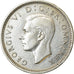 Moeda, Grã-Bretanha, George VI, 6 Pence, 1945, AU(50-53), Prata, KM:852