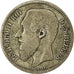 Coin, Belgium, Leopold II, 2 Francs, 2 Frank, 1867, VF(20-25), Silver, KM:30.1