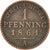 Münze, Deutsch Staaten, PRUSSIA, Wilhelm I, Pfennig, 1861, Berlin, SS, Kupfer