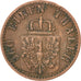 Münze, Deutsch Staaten, PRUSSIA, Wilhelm I, Pfennig, 1868, Berlin, SS, Kupfer