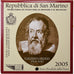 San Marino, 2 Euro, Galileo Galilei, Coin card, 2005, Rome, Bimetallico, FDC