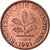 Münze, Bundesrepublik Deutschland, Pfennig, 1991, Berlin, SS, Copper Plated