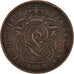 Moeda, Bélgica, Leopold II, 2 Centimes, 1909, AU(50-53), Cobre, KM:35.1