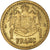 Munten, Monaco, Louis II, Franc, 1943, ZF+, Aluminum-Bronze, KM:120A, Gadoury:MC