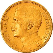 Itália, Vittorio Emanuele III, 20 Lire, 1912, Rome, Dourado, AU(55-58)