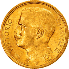 Włochy, Vittorio Emanuele III, 20 Lire, 1912, Rome, Złoto, AU(55-58)