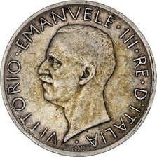 Moneta, Italia, Vittorio Emanuele III, 5 Lire, 1930, Rome, MB+, Argento, KM:67.1