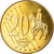 Danemark, 20 Euro Cent, 2002, unofficial private coin, SPL, Laiton