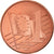 Suécia, Euro Cent, 2004, unofficial private coin, MS(63), Aço Cromado a Cobre