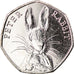 Moneta, Gibraltar, 50 Pence, 2016, Pierre Lapin, MS(63), Miedź-Nikiel