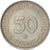 Moneta, Niemcy - RFN, 50 Pfennig, 1972, Munich, AU(55-58), Miedź-Nikiel